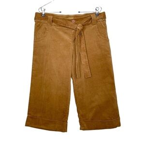 Doki Geki Waist Tie Wide Leg Capri